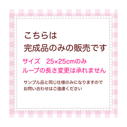 2枚セット♡ループ付きタオル　ふんわりガーゼ　電車柄（ホワイト&ライトブルー）　25cmサイズのみ 10枚目の画像