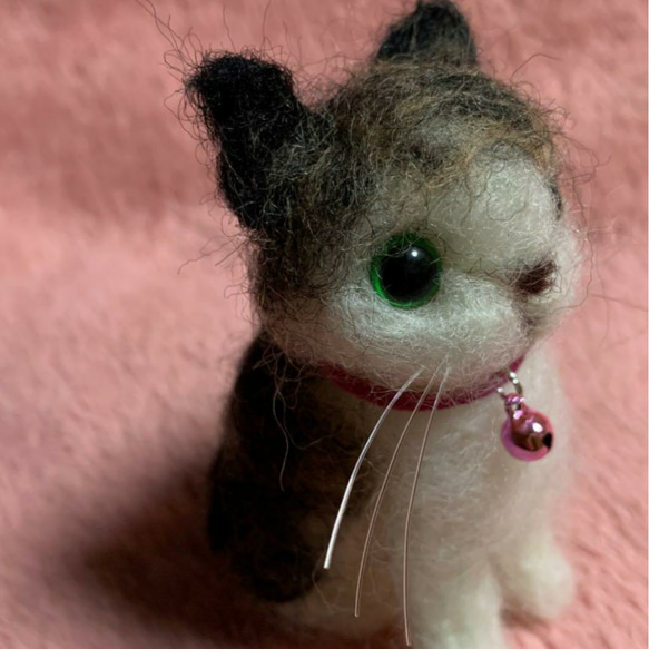 羊毛フェルトハンドメイド猫ちゃん 2枚目の画像