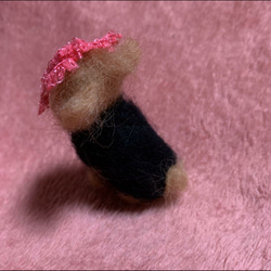 羊毛フェルトハンドメイドヨーキー 3枚目の画像