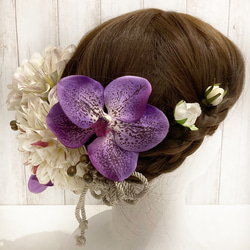 《送料無料》成人式・結婚式・髪飾り造花ダリア 3枚目の画像