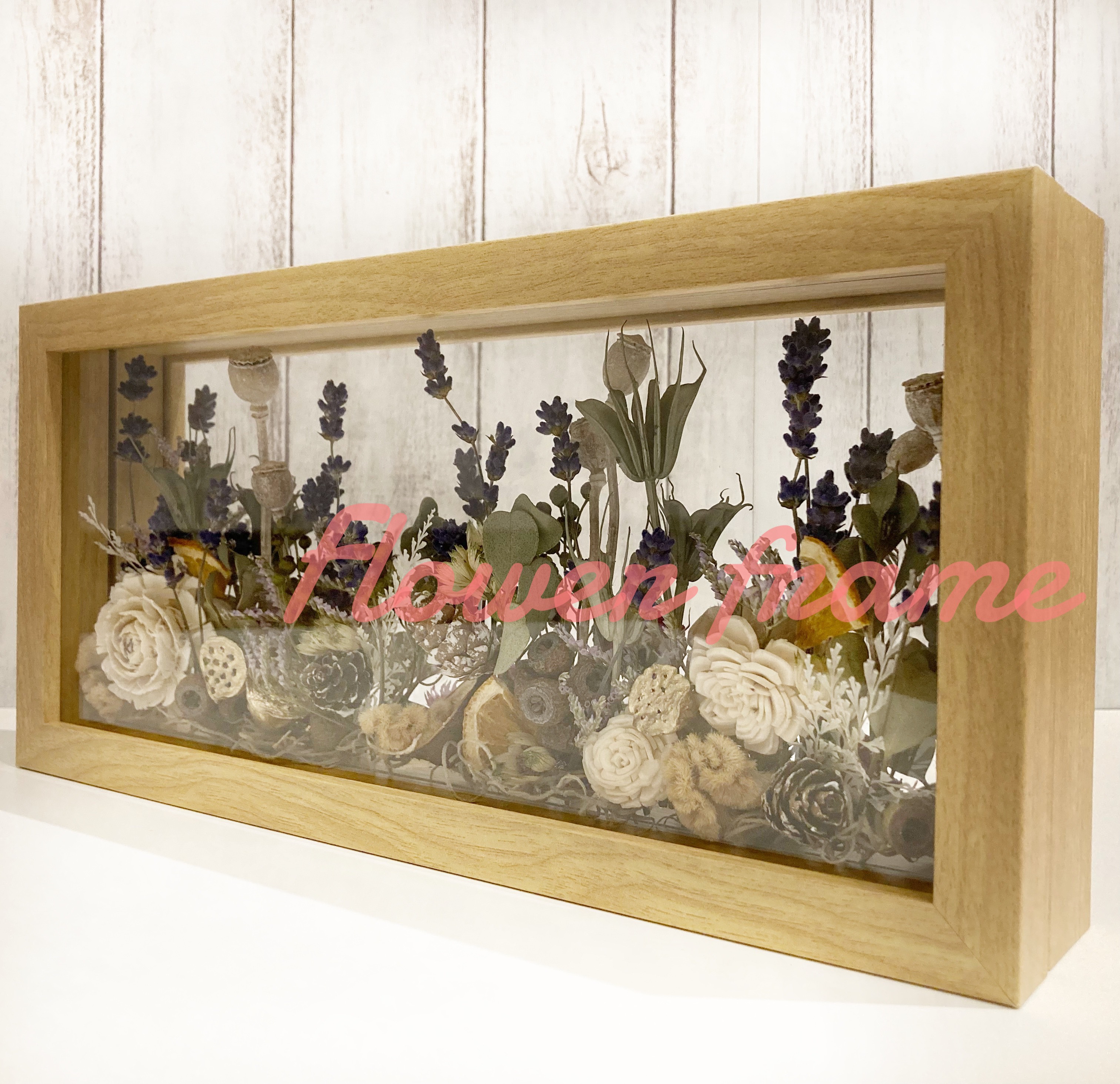 《送料無料》ナチュラルフラワーフレーム・贈り物に・おウチインテリアに♪