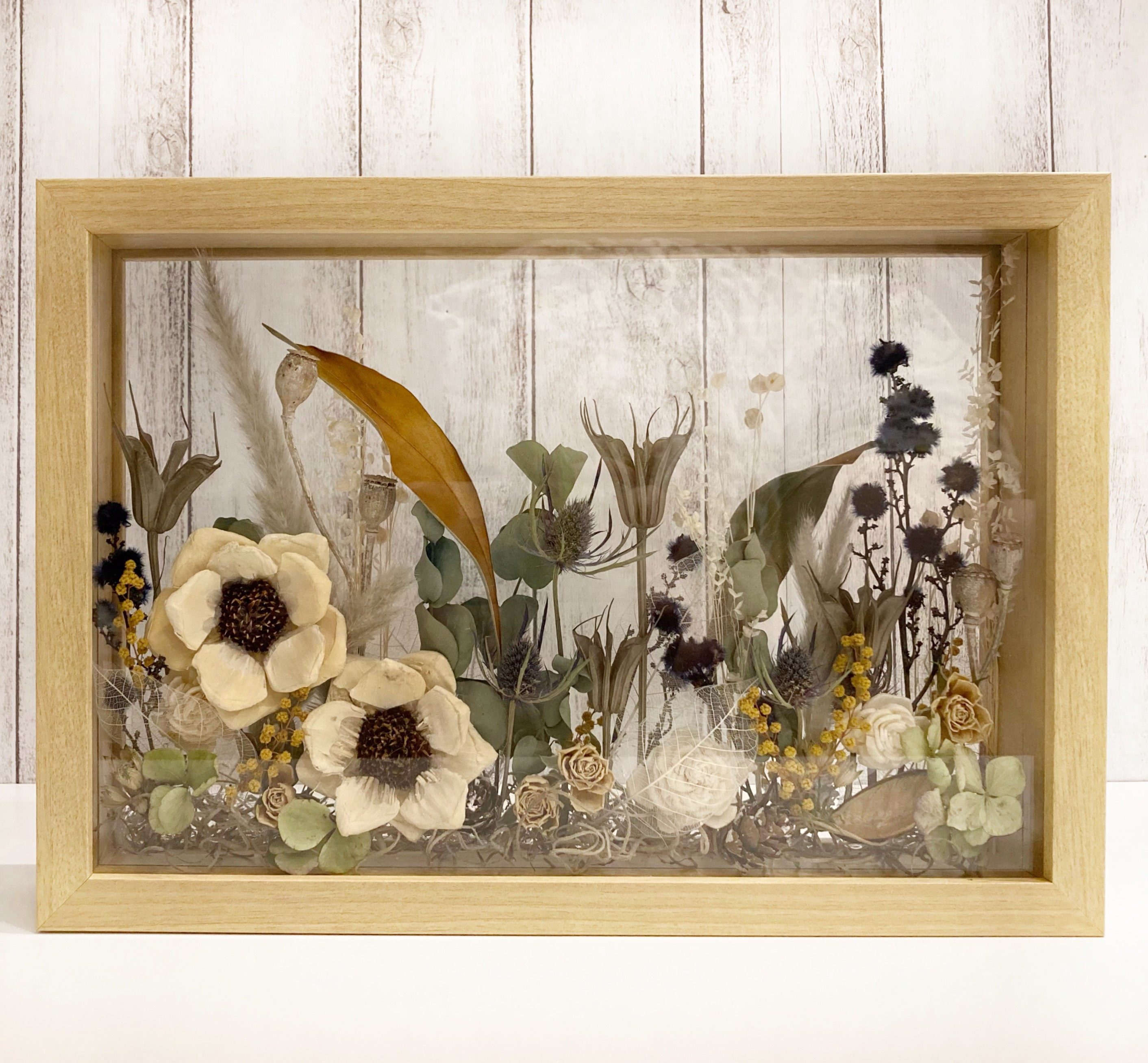 《送料無料》ナチュラルフラワーフレーム・贈り物に・おウチインテリアに