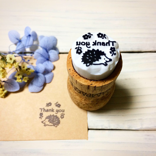 消しゴムはんこ＊THANK YOU・ねこ はんこ・スタンプ CHiiRi 通販
