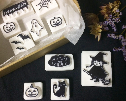消しゴムはんこ No.282 ハロウィン⑳ 消しゴムはんこ No.282 ハロウィン⑳ Clover クロバー「手芸材料