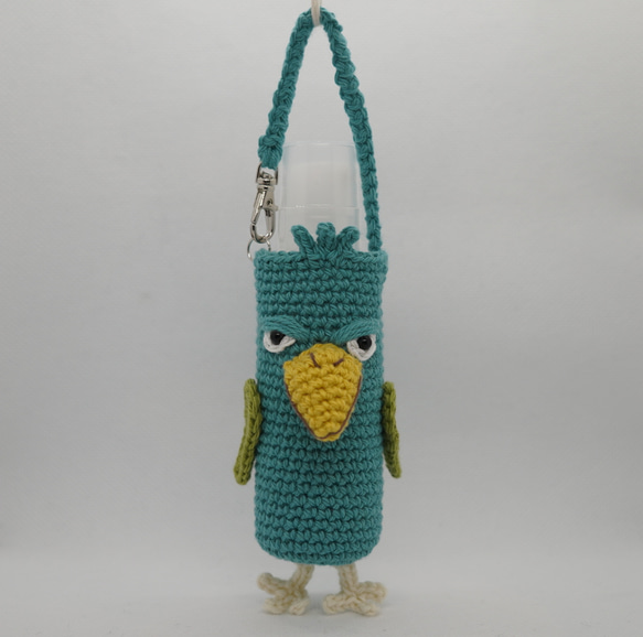 ハシビロコウ あみぐるみ ハンド ジェル ホルダー ハシビロコウ あみぐるみ ハンド ジェル ホルダー 手提げ