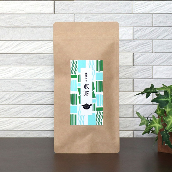 抹茶入り煎茶　茶葉　100ｇ　京都宇治　藤本茶舗　お茶 1枚目の画像