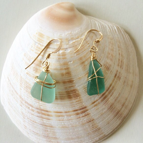 Beach grass simple earrings 1枚目の画像