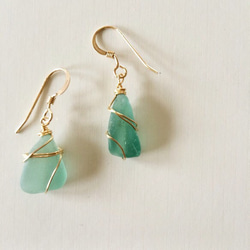 Beach grass simple earrings 2枚目の画像