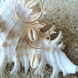 Seashells NY Herkimerdiamond Foop Earrings 3枚目の画像