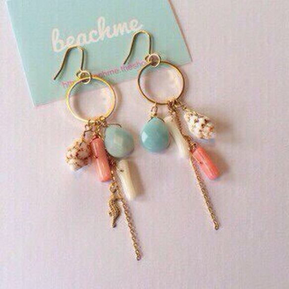 Ocean pierced earring 1枚目の画像