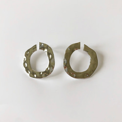 Vintage Round Earrings Silverビンテージ ラウンドピアス シルバー 1枚目の画像