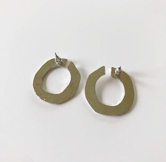 Vintage Round Earrings Silverビンテージ ラウンドピアス シルバー 2枚目の画像