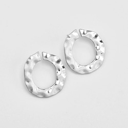 Vintage Round Earrings Silverビンテージ ラウンドピアス シルバー 4枚目の画像