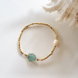 Seaglass Pearl Bracelet 3枚目の画像