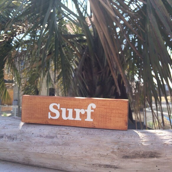 BEACH,Surf Wood sign 3枚目の画像