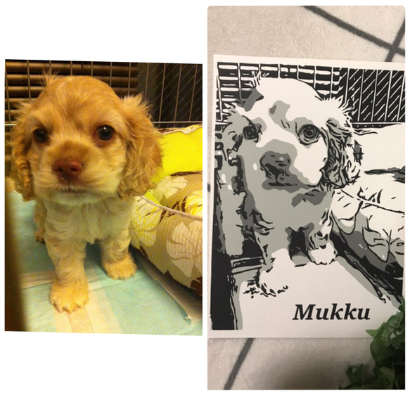 2色アート☆切り絵オーダー受付ページ 切り絵 mei_chan 通販 11233430