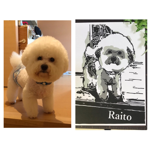 2色アート☆切り絵オーダー受付ページ 切り絵 mei_chan 通販 11233430