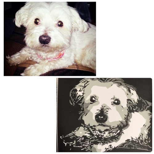 2色アート☆切り絵オーダー受付ページ 切り絵 mei_chan 通販 11233430