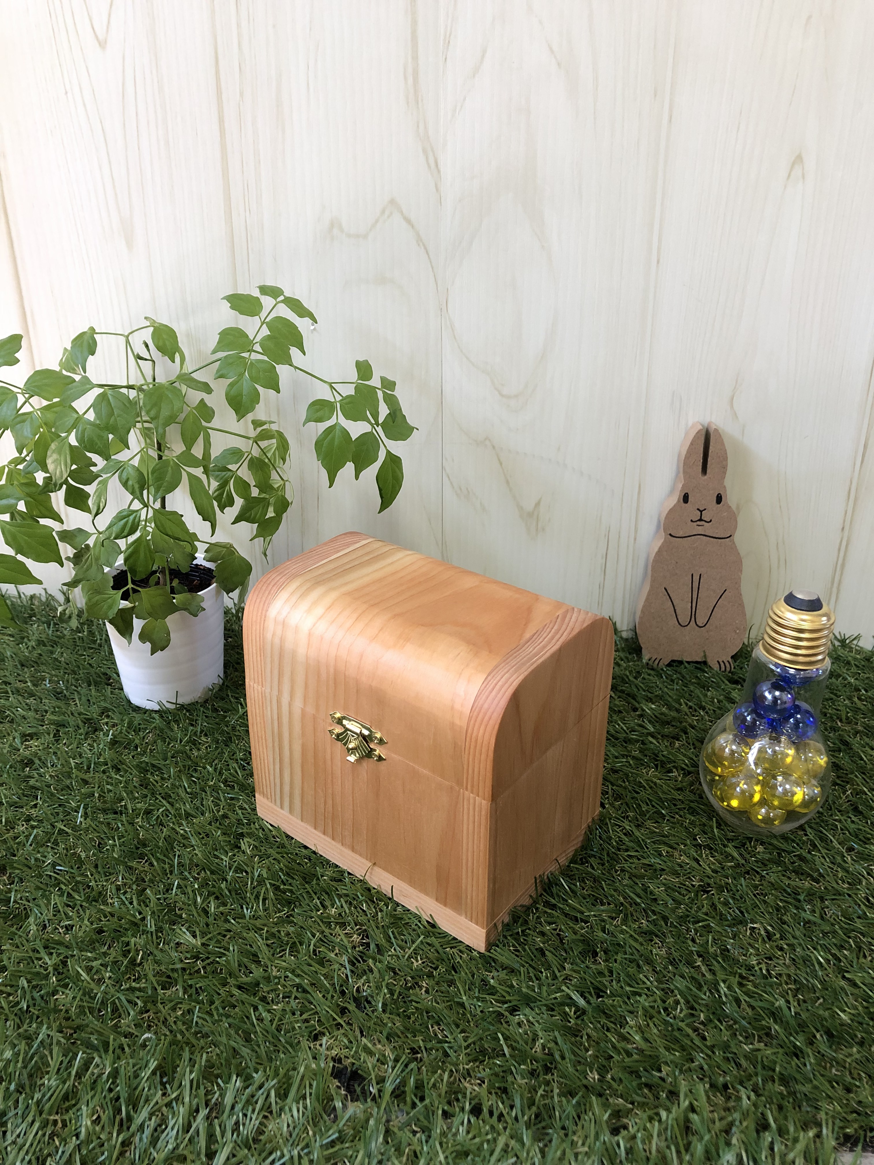 ウッドボックス トレジャーボックス 宝箱 木箱 ボックス RW87 収納ボックス 宝箱 レトロ アンティーク調 トレジャーボックス 木製