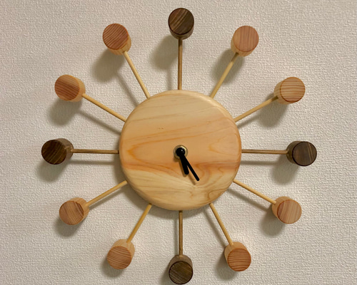 時計 オブジェ 木工 家具 置き時計 壁掛け時計 インテリア 008 時計