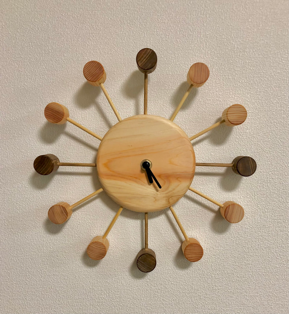 木製壁掛け時計※通常ver. 1枚目の画像