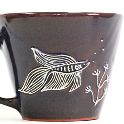 マグカップ（小）　ベタ　（熱帯魚） 6枚目の画像