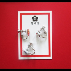 [因停產/計畫更新而促銷]日本耳環 3 件組（不倒翁折扇富士山） 第2張的照片