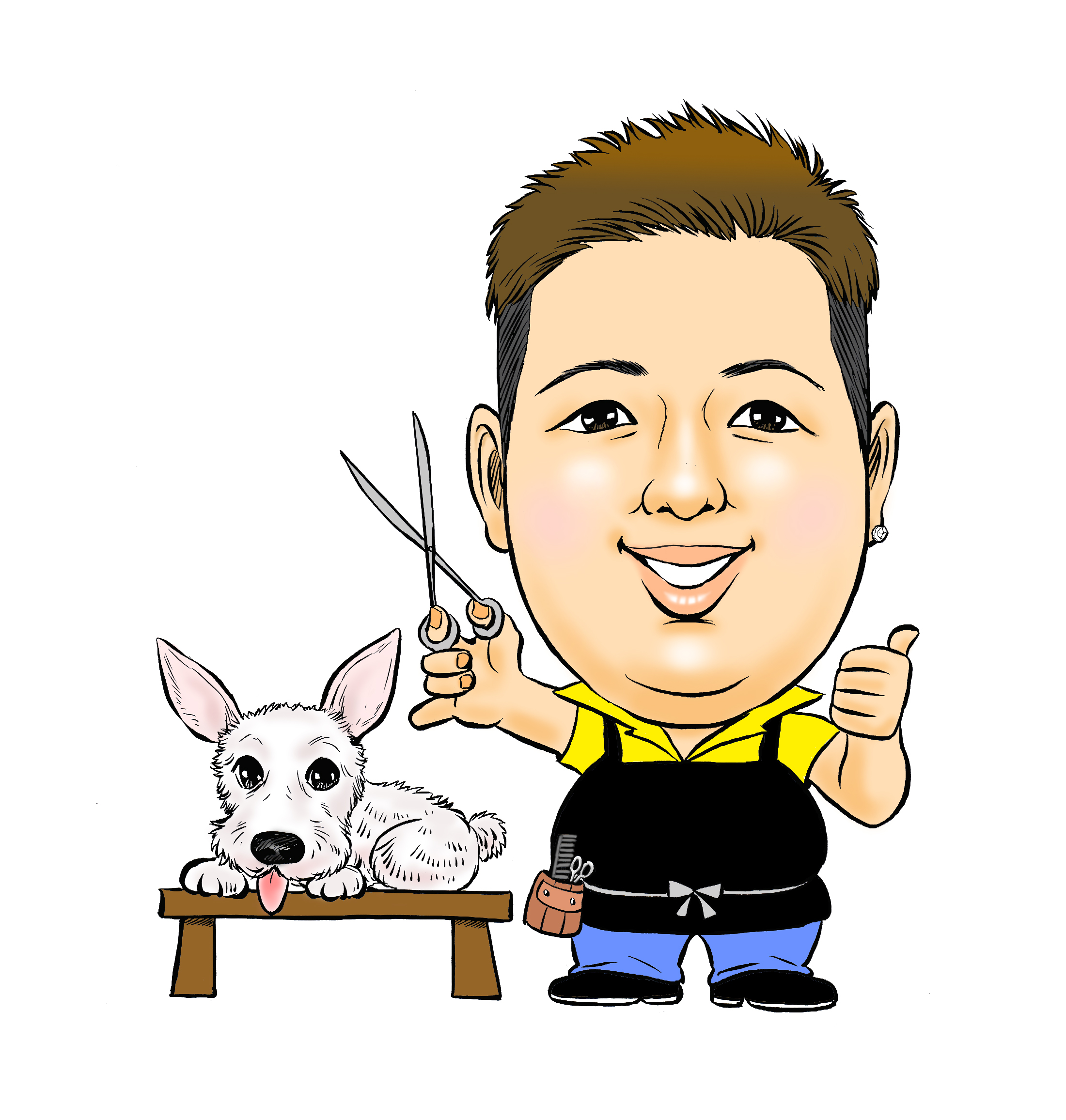 opachangのSNSアイコン、名刺、広告まで使えるそっくりデータ似顔絵!!