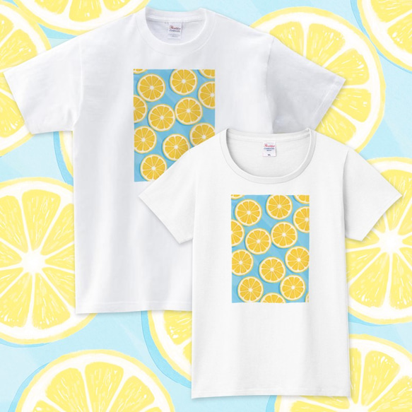 メンズ・レディースサイズ有☆水の上のレモン Tシャツ Tシャツ maro