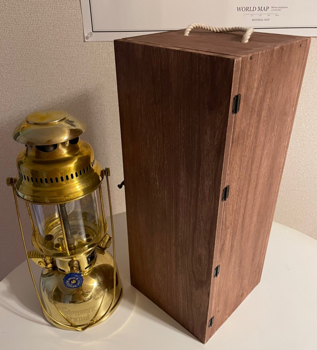 ペトロマックス ランタン、木製ケース、リフレクターセット ペトロ