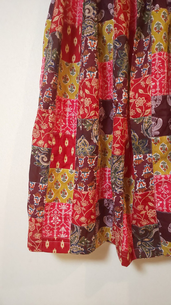 インド綿のロングスカート・マキシスカート 5枚目の画像