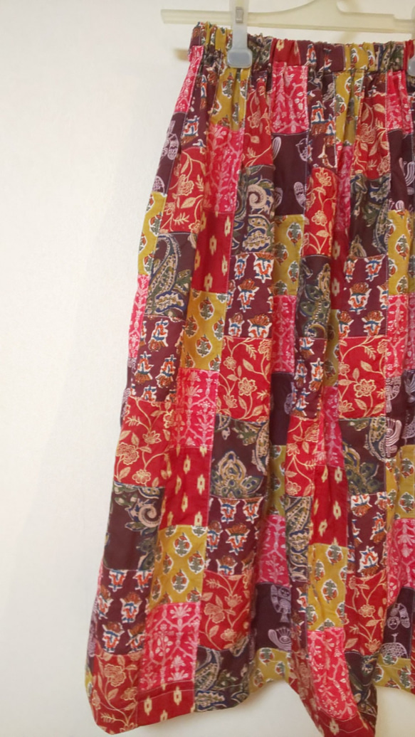 インド綿のロングスカート・マキシスカート 6枚目の画像