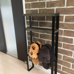 【再販※受注生産】 アイアン　スリッパラック 1枚目の画像