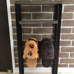 【再販※受注生産】 アイアン　スリッパラック 2枚目の画像