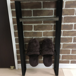 【再販※受注生産】 アイアン　スリッパラック 3枚目の画像