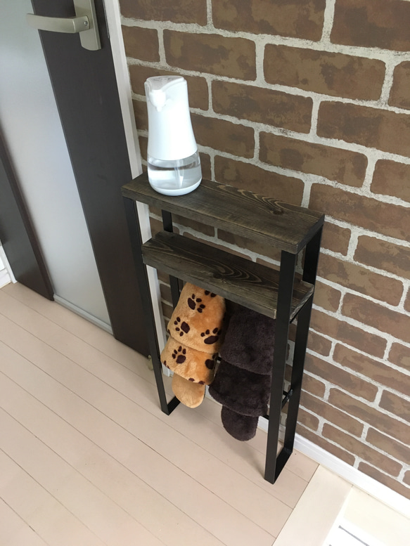 【再販※受注生産】 アイアン　スリッパラック 5枚目の画像