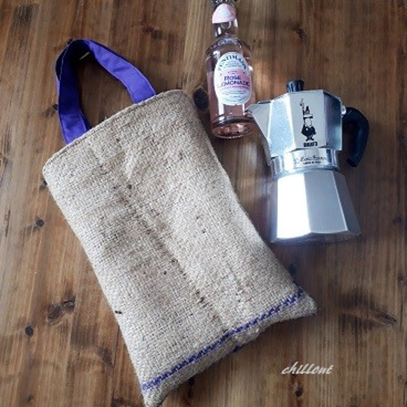 Coffee hemp Bag：Mini①【0132】 1枚目の画像