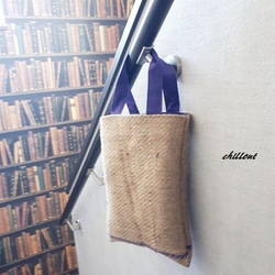 Coffee hemp Bag：Mini①【0132】 3枚目の画像