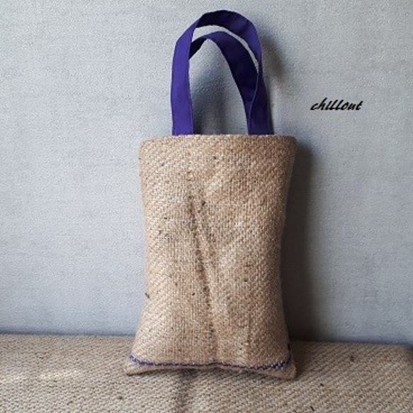 Coffee hemp Bag：Mini①【0132】 5枚目の画像