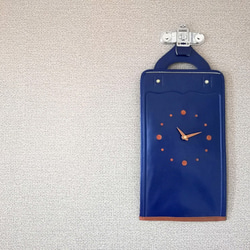【掛-kakeru- シリーズ】Wall Clock blue 2枚目の画像