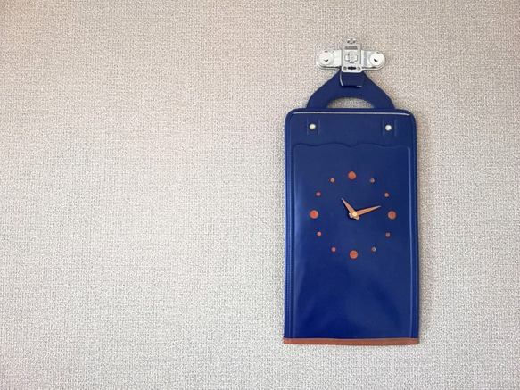 【掛-kakeru- シリーズ】Wall Clock blue 2枚目の画像