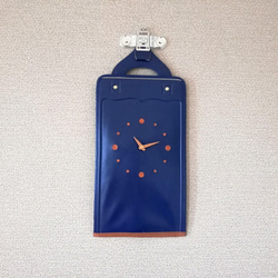 【掛-kakeru- シリーズ】Wall Clock blue 3枚目の画像