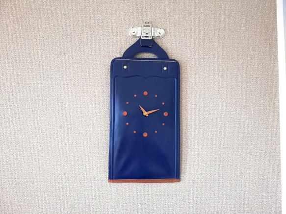 【掛-kakeru- シリーズ】Wall Clock blue 3枚目の画像