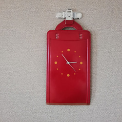 Wall Clock red 【掛-kakeru- シリーズ】 1枚目の画像