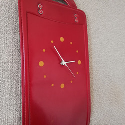 Wall Clock red 【掛-kakeru- シリーズ】 3枚目の画像