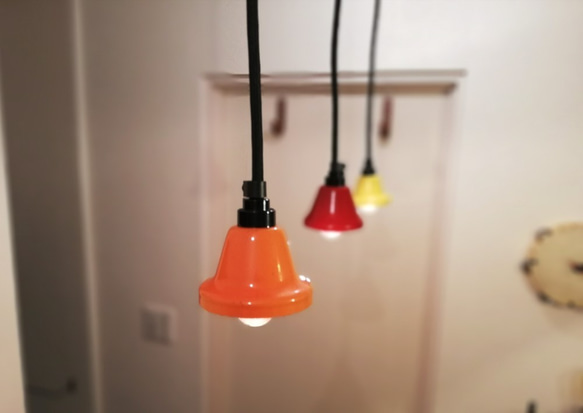 Pendant Light「Music Bell」Orange 3枚目の画像