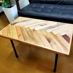 Pallet Table（廃パレット×学校机） 4枚目の画像