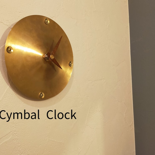 Cymbal Clock（シンバル×壁掛け時計） 掛け時計・置き時計 tumugu