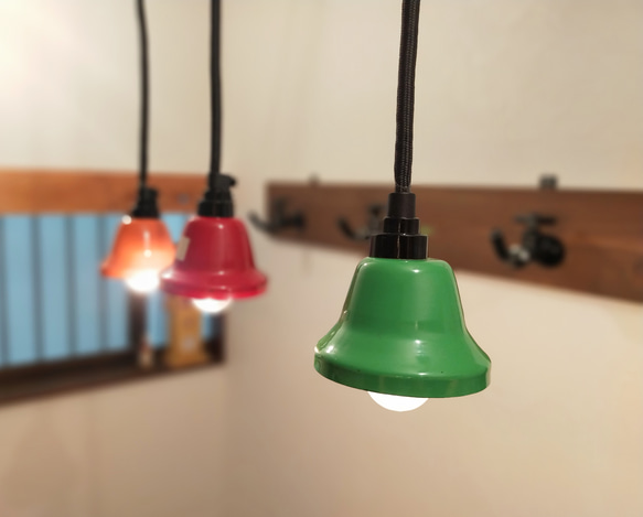 Pendant Light「Music Bell」Green 2枚目の画像