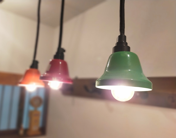 Pendant Light「Music Bell」Green 5枚目の画像